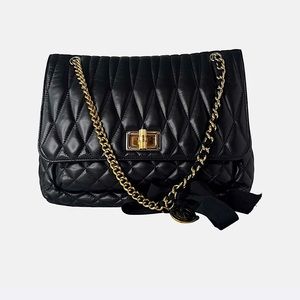 RUNWAY PIECE Lanvin Quilted Lambskin Medium Happy Bag